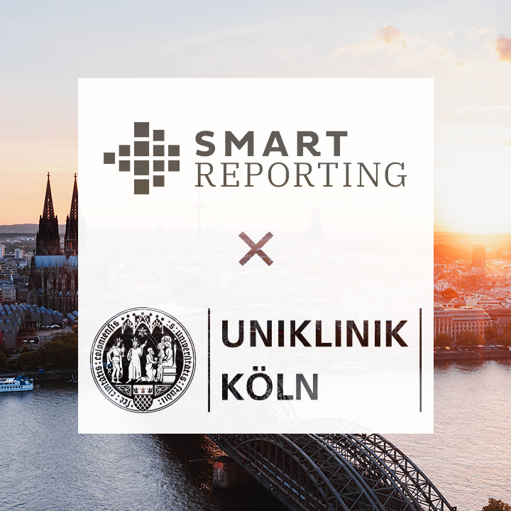 Picture of cologne with Smart Reporting logo