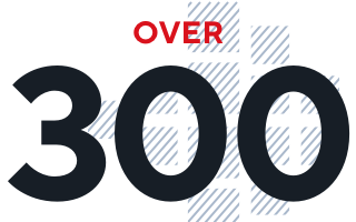 over 300